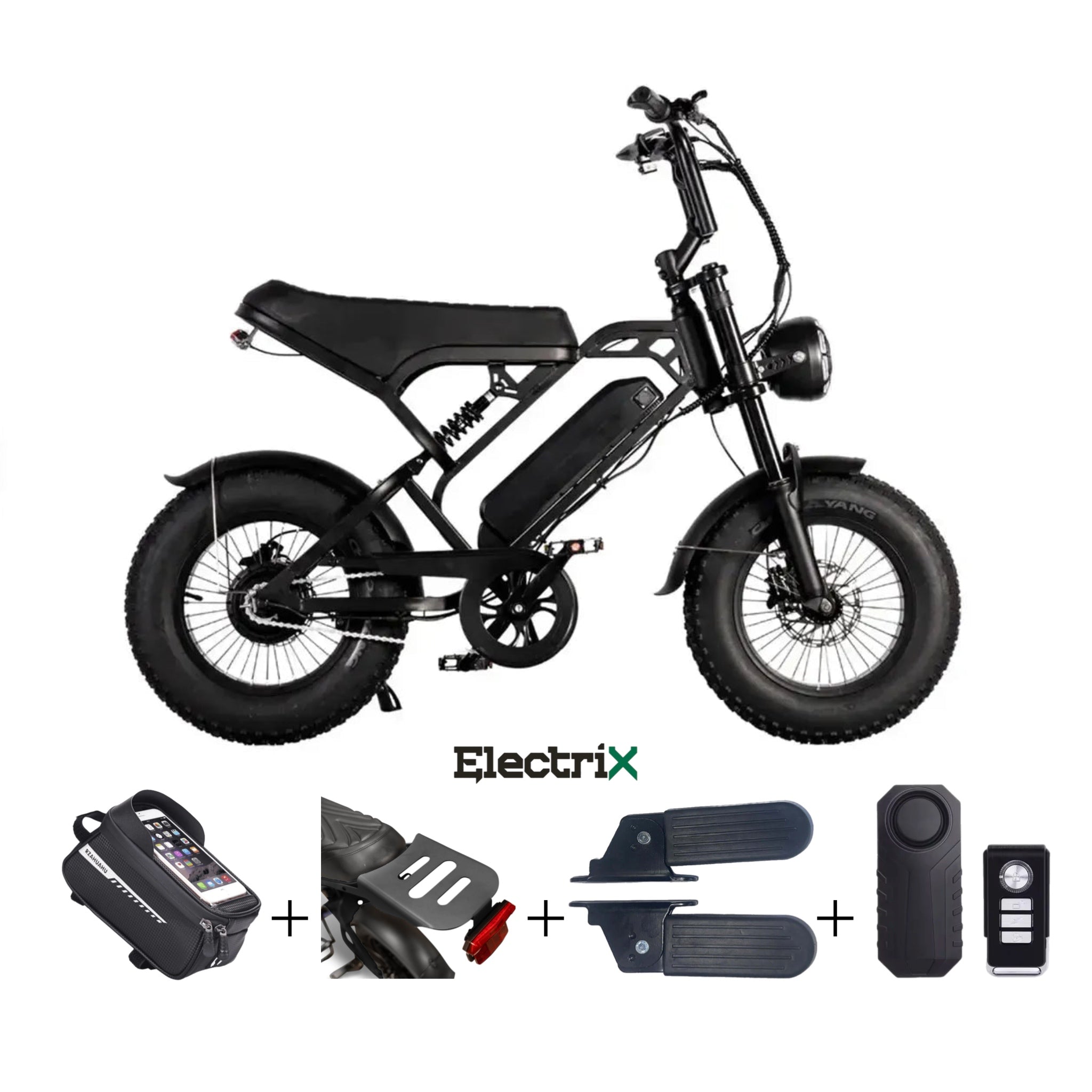 V20 Pro mini Fatbike - Zwart