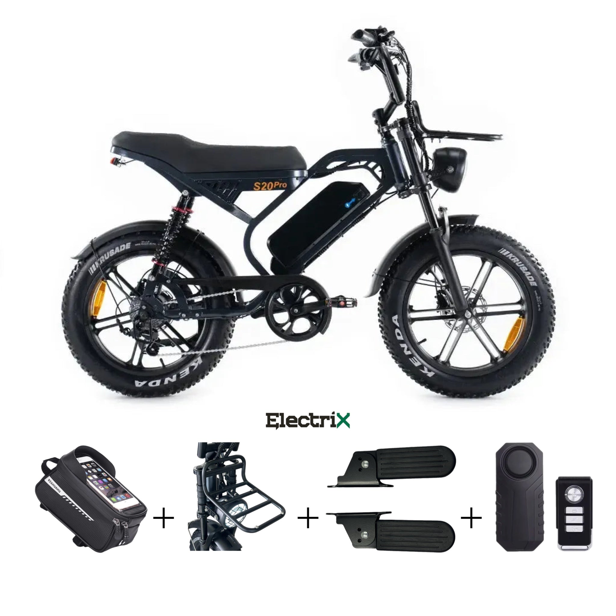 S20 Pro Fatbike Donker Grijs