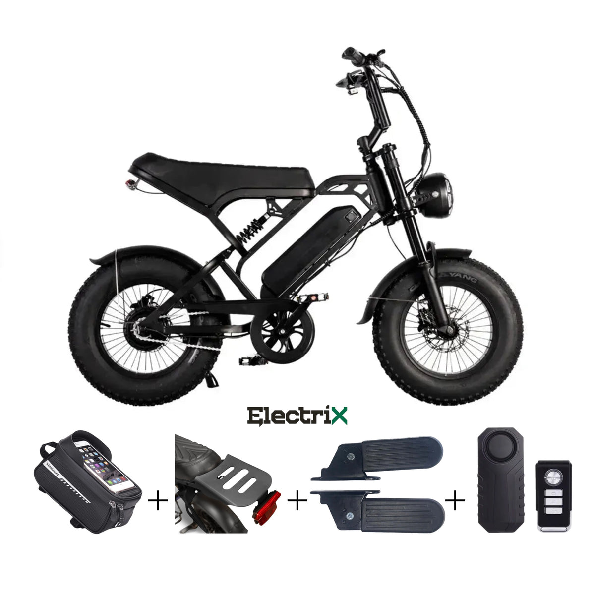 V20 Pro mini Fatbike - Zwart