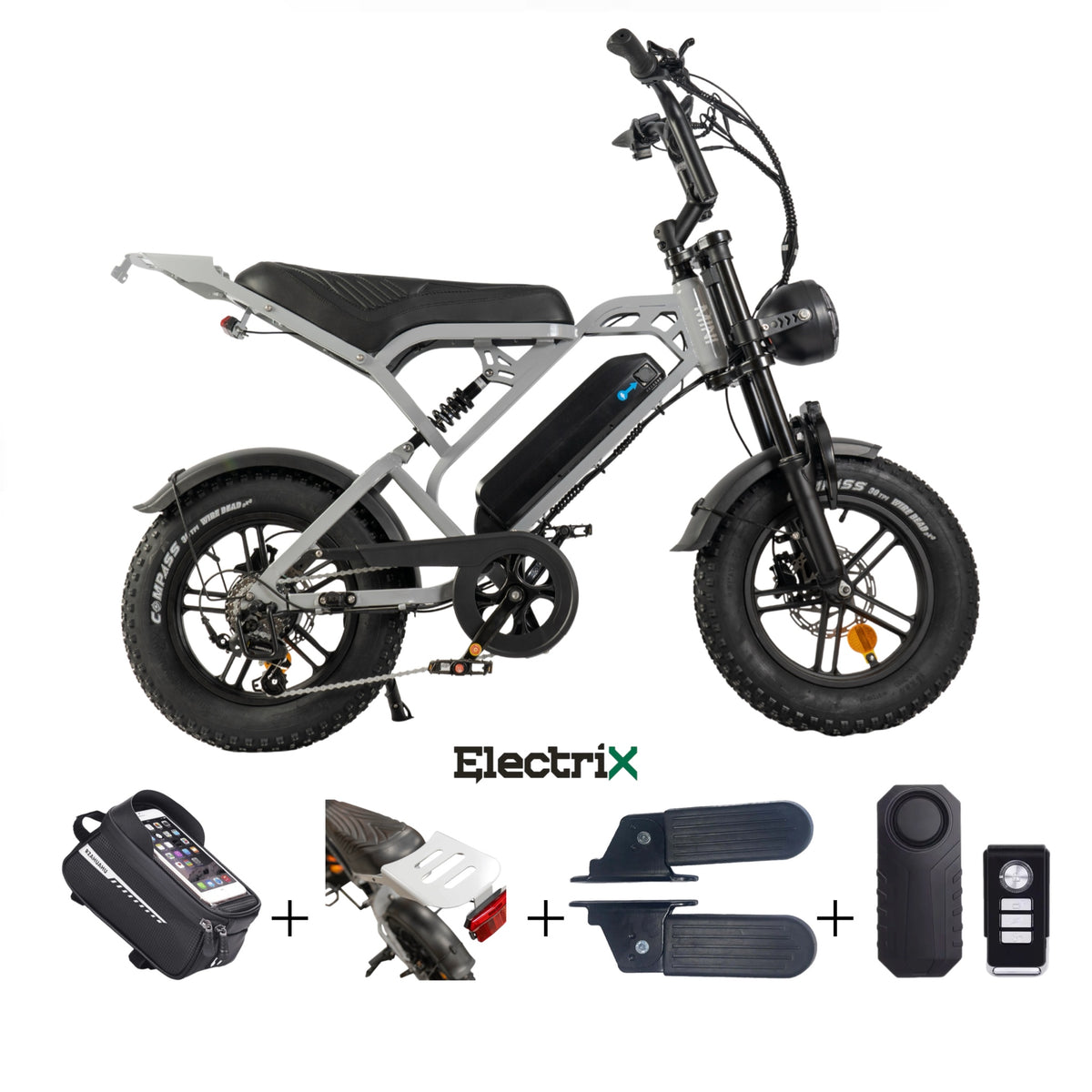 V20 Pro mini Fatbike - Nardo Grijs
